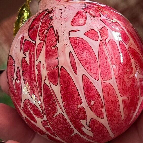 HANDCRAFTED Hand-Painted Porcelain Ornament (Set of 3) - Picture 4 of 6